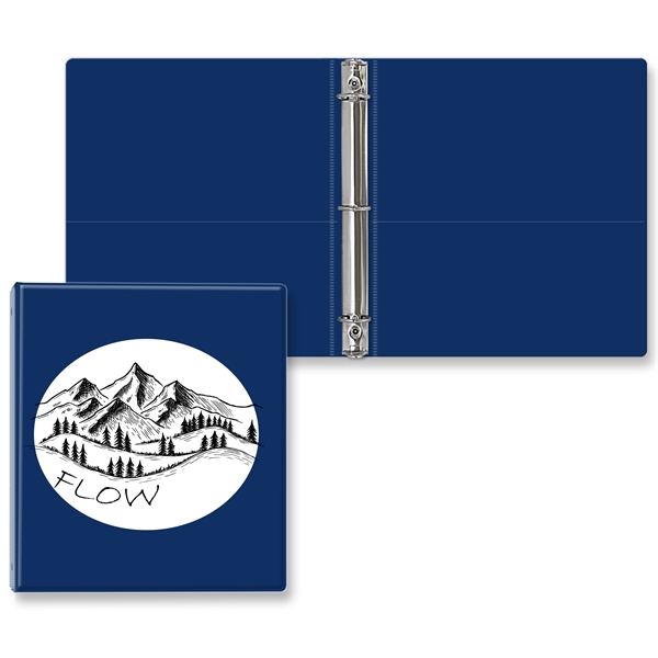 1" Round three ring binder made of vinyl with front and... from ASI 54040 Fey Promo / Fey Binders and Organization Solutions