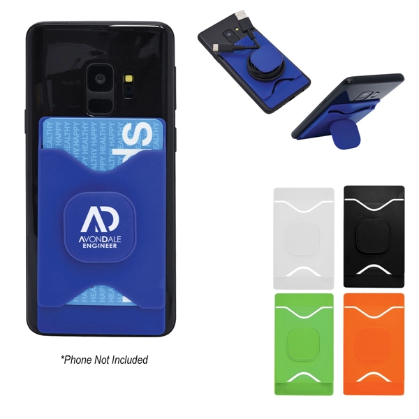 Phone wallet with space for cards and cash and a stand... from ASI 61125 Hit Promotional Products / Hit®