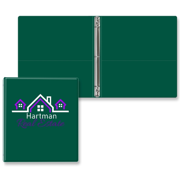 1/2" Round three ring binder made of vinyl with front and... from ASI 54040 Fey Promo / Fey Binders and Organization Solutions