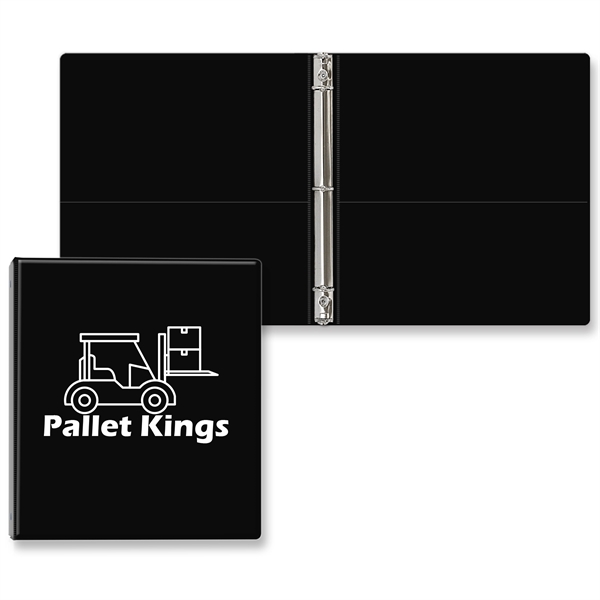 3/4" Round three ring binder made of vinyl with front and... from ASI 54040 Fey Promo / Fey Binders and Organization Solutions