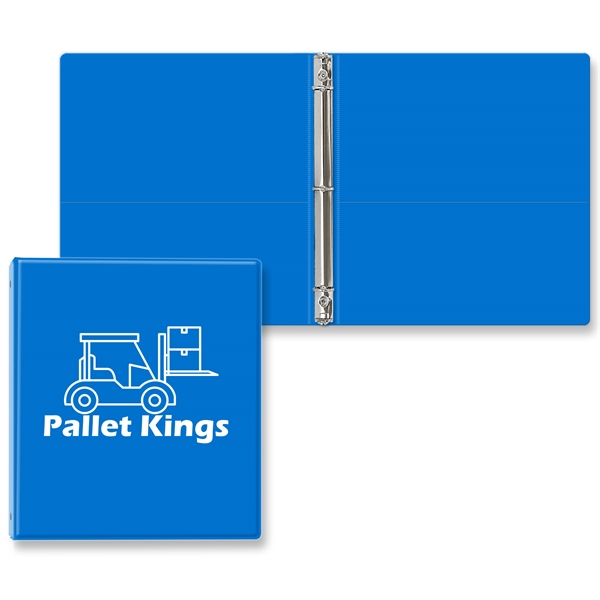 3/4" Round three ring binder made of vinyl with front and... from ASI 54040 Fey Promo / Fey Binders and Organization Solutions