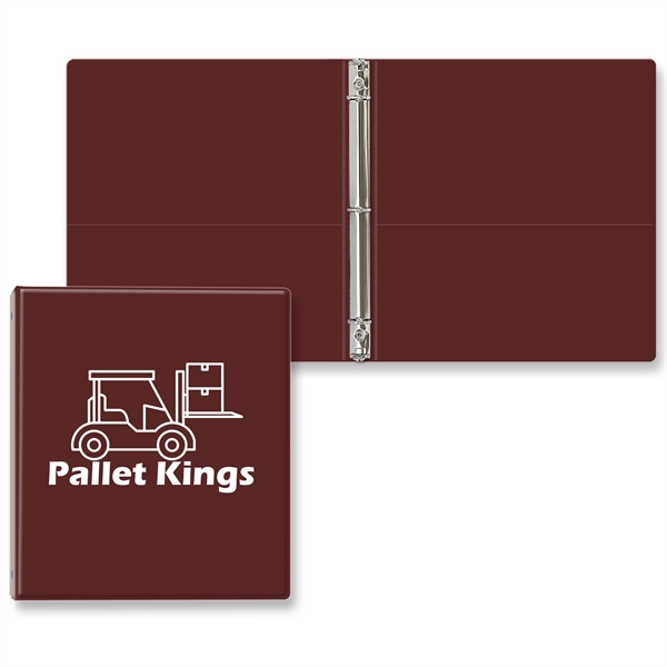 3/4" Round three ring binder made of vinyl with front and... from ASI 54040 Fey Promo / Fey Binders and Organization Solutions