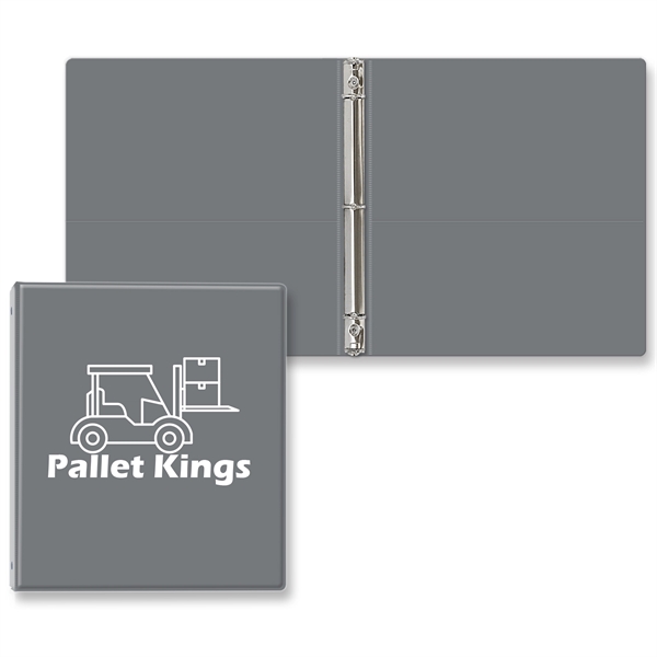 3/4" Round three ring binder made of vinyl with front and... from ASI 54040 Fey Promo / Fey Binders and Organization Solutions