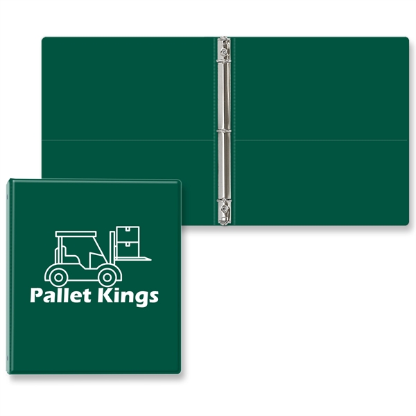 3/4" Round three ring binder made of vinyl with front and... from ASI 54040 Fey Promo / Fey Binders and Organization Solutions