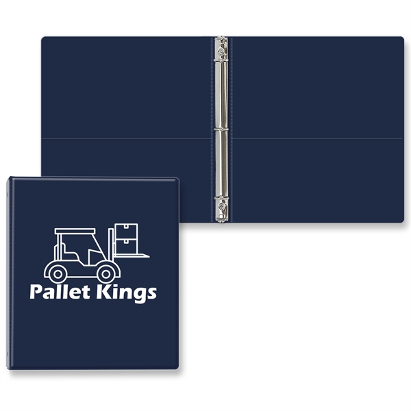 3/4" Round three ring binder made of vinyl with front and... from ASI 54040 Fey Promo / Fey Binders and Organization Solutions