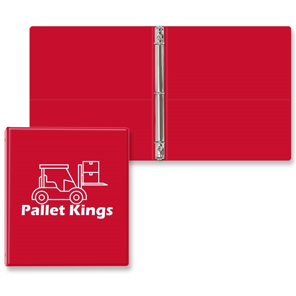 3/4" Round three ring binder made of vinyl with front and... from ASI 54040 Fey Promo / Fey Binders and Organization Solutions