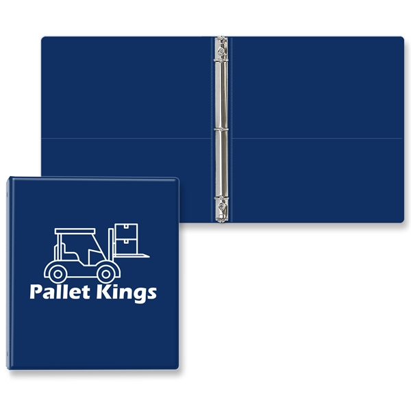 3/4" Round three ring binder made of vinyl with front and... from ASI 54040 Fey Promo / Fey Binders and Organization Solutions
