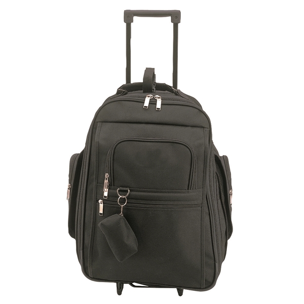 Expandable rolling backpack bag with zippered main compartment.... from ASI 31517 Admart Products / Admart Line