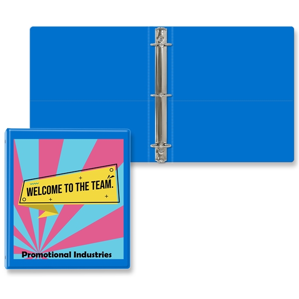 1 1/2" Round three ring binder made of vinyl with front... from ASI 54040 Fey Promo / Fey Binders and Organization Solutions