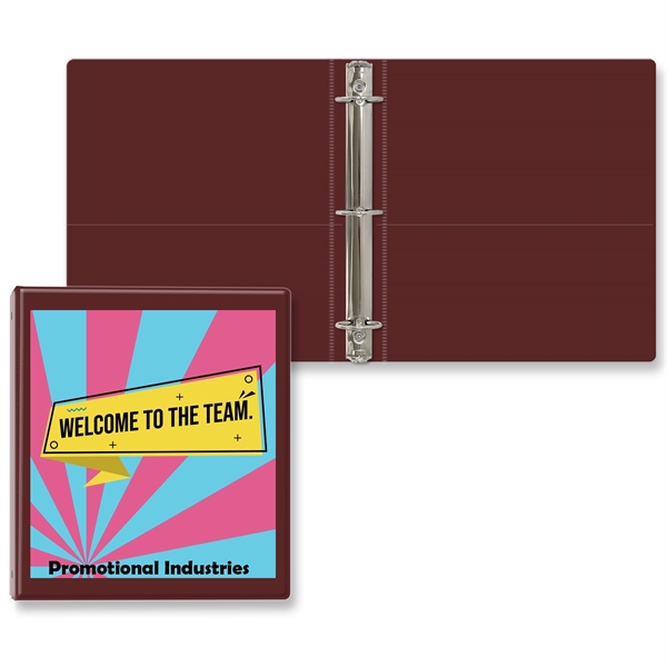 1 1/2" Round three ring binder made of vinyl with front... from ASI 54040 Fey Promo / Fey Binders and Organization Solutions