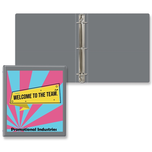 1 1/2" Round three ring binder made of vinyl with front... from ASI 54040 Fey Promo / Fey Binders and Organization Solutions