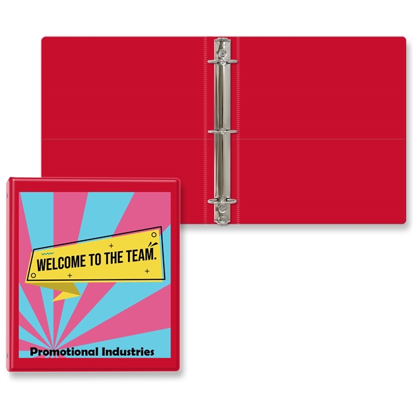 1 1/2" Round three ring binder made of vinyl with front... from ASI 54040 Fey Promo / Fey Binders and Organization Solutions