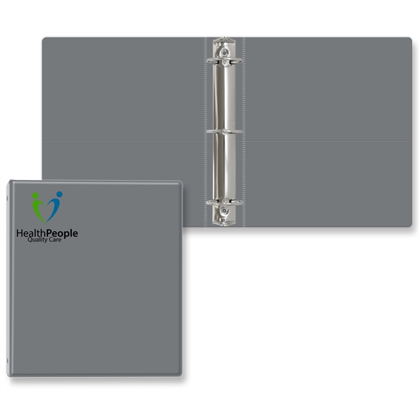 2" Round three ring binder made of vinyl with front and... from ASI 54040 Fey Promo / Fey Binders and Organization Solutions
