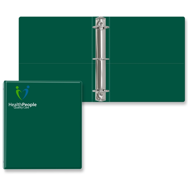 2" Round three ring binder made of vinyl with front and... from ASI 54040 Fey Promo / Fey Binders and Organization Solutions