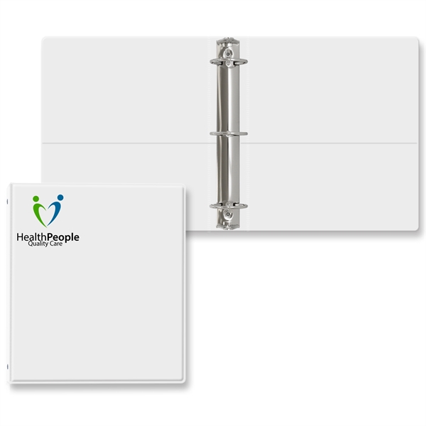 2" Round three ring binder made of vinyl with front and... from ASI 54040 Fey Promo / Fey Binders and Organization Solutions