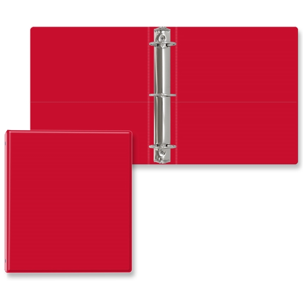 2" Round three ring binder made of vinyl with front and... from ASI 54040 Fey Promo / Fey Binders and Organization Solutions