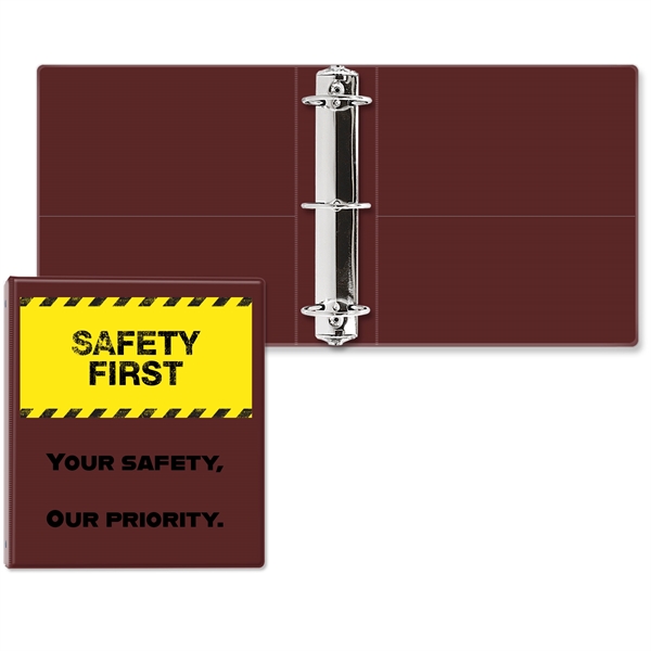 2 1/2" Round three ring binder made of vinyl with front... from ASI 54040 Fey Promo / Fey Binders and Organization Solutions