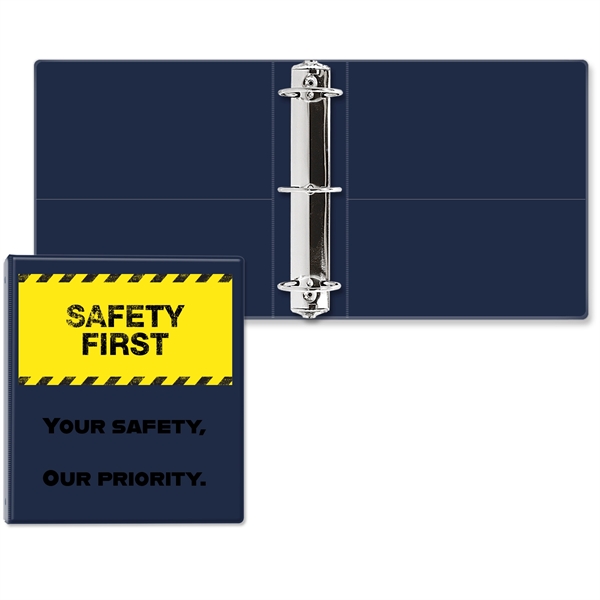 2 1/2" Round three ring binder made of vinyl with front... from ASI 54040 Fey Promo / Fey Binders and Organization Solutions