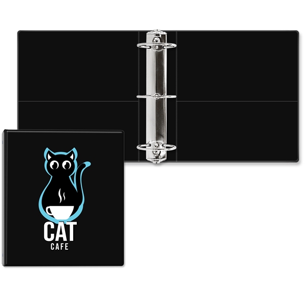 3" Round three ring binder made of vinyl with front and... from ASI 54040 Fey Promo / Fey Binders and Organization Solutions