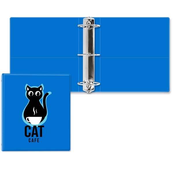 3" Round three ring binder made of vinyl with front and... from ASI 54040 Fey Promo / Fey Binders and Organization Solutions