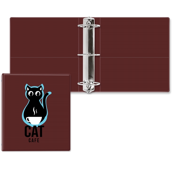 3" Round three ring binder made of vinyl with front and... from ASI 54040 Fey Promo / Fey Binders and Organization Solutions