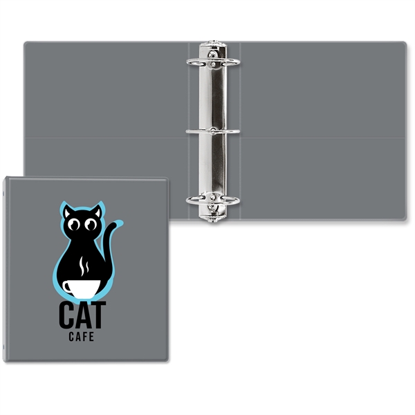 3" Round three ring binder made of vinyl with front and... from ASI 54040 Fey Promo / Fey Binders and Organization Solutions