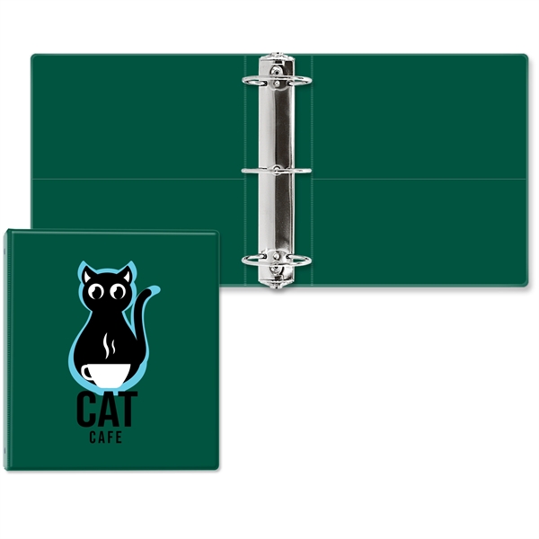 3" Round three ring binder made of vinyl with front and... from ASI 54040 Fey Promo / Fey Binders and Organization Solutions