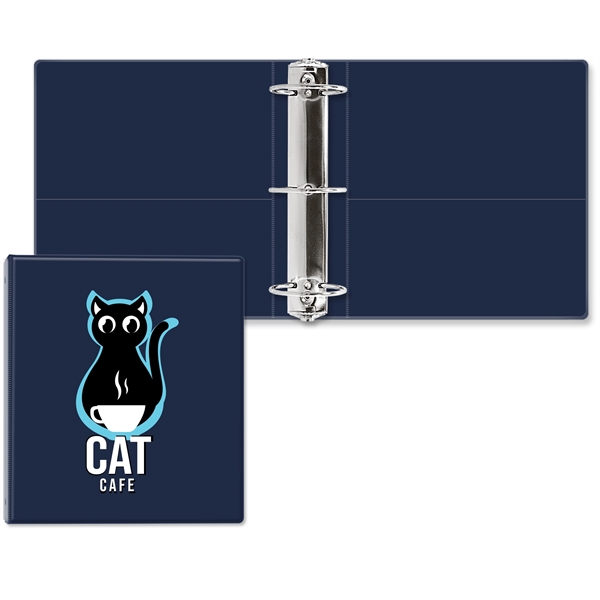 3" Round three ring binder made of vinyl with front and... from ASI 54040 Fey Promo / Fey Binders and Organization Solutions