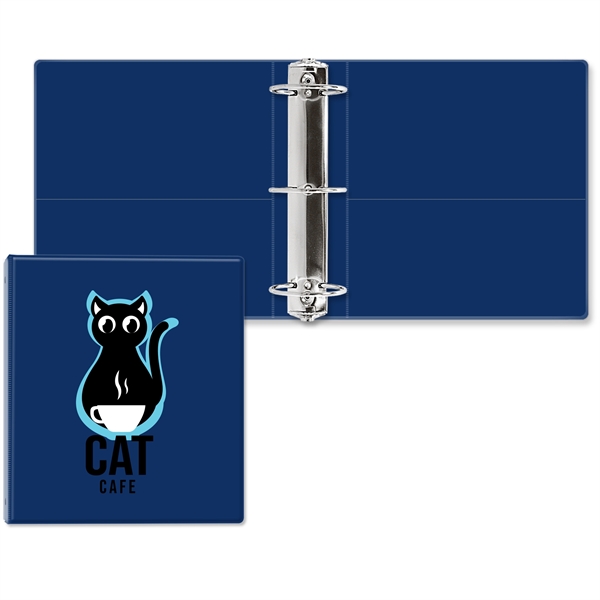 3" Round three ring binder made of vinyl with front and... from ASI 54040 Fey Promo / Fey Binders and Organization Solutions