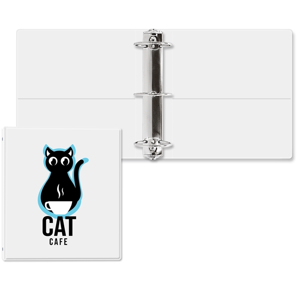 3" Round three ring binder made of vinyl with front and... from ASI 54040 Fey Promo / Fey Binders and Organization Solutions