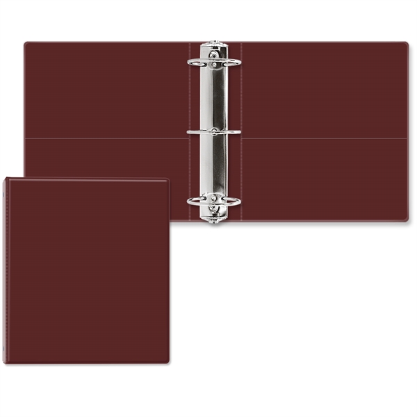 3" Round three ring binder made of vinyl with front and... from ASI 54040 Fey Promo / Fey Binders and Organization Solutions