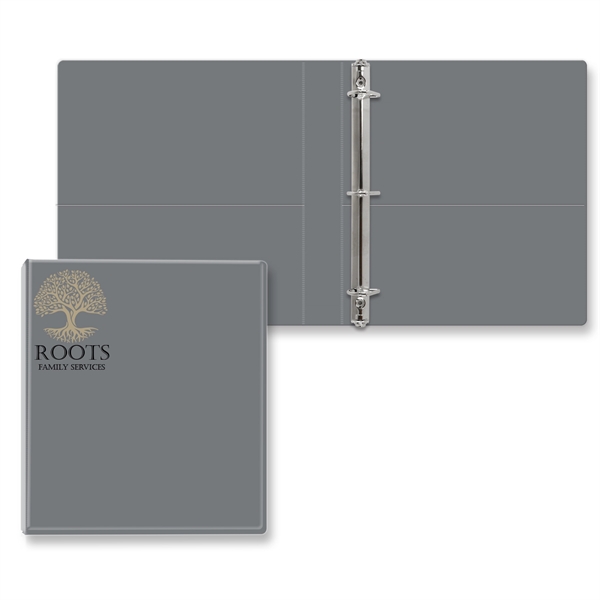 1" Angle D three ring binder made of vinyl with front... from ASI 54040 Fey Promo / Fey Binders and Organization Solutions