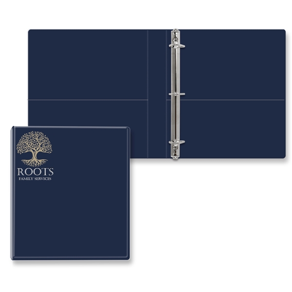 1" Angle D three ring binder made of vinyl with front... from ASI 54040 Fey Promo / Fey Binders and Organization Solutions