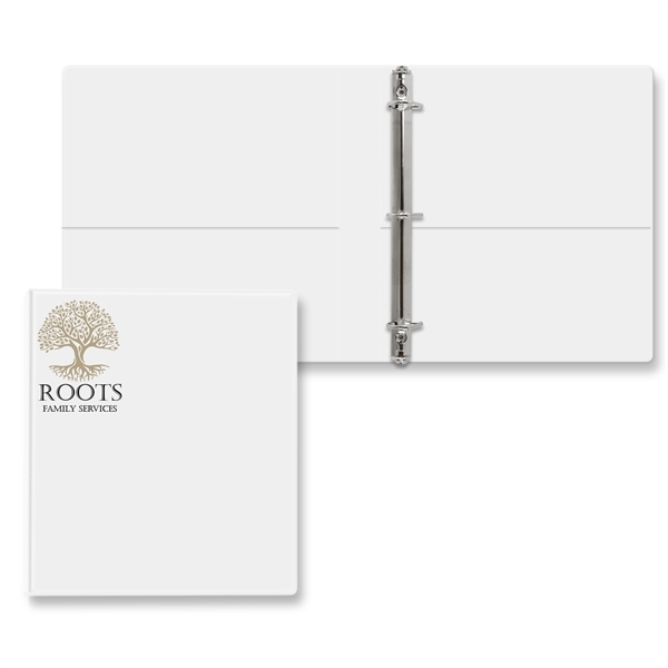 1" Angle D three ring binder made of vinyl with front... from ASI 54040 Fey Promo / Fey Binders and Organization Solutions