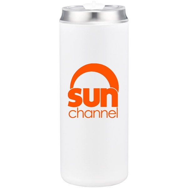 20 Oz. VisionSteel Frio Stainless Steel Bottle w/SS Straw... from ASI 80060 VisionUSA