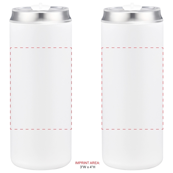 20 Oz. VisionSteel Frio Stainless Steel Bottle w/SS Straw... from ASI 80060 VisionUSA