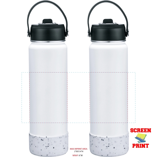 Double-wall, vacuum-insulated, stainless steel bottle... from ASI 80060 VisionUSA