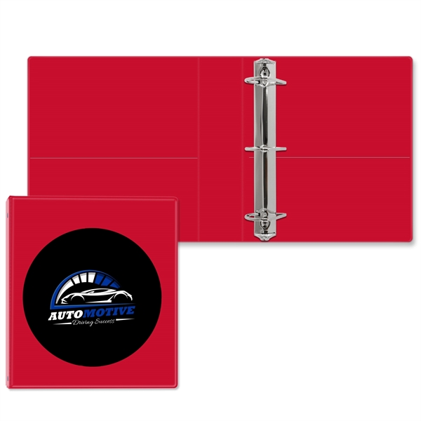2" Angle D three ring binder made of vinyl with front... from ASI 54040 Fey Promo / Fey Binders and Organization Solutions
