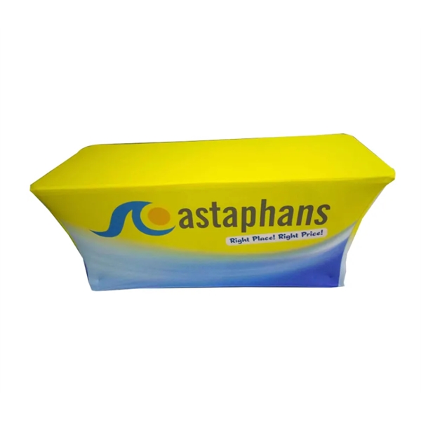 6ft table cloth - three sided plus dye sublimation on outer... from ASI 37218 Athena Promo (tm)