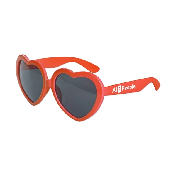 Heart shaped plastic sunglasses with UV400 protection.... from ASI 98360 WOWLine / WOWLine®