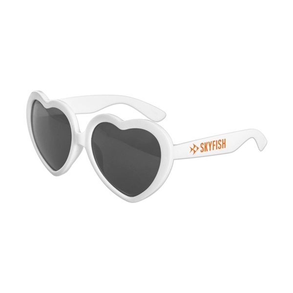 Heart shaped plastic sunglasses with UV400 protection.... from ASI 98360 WOWLine / WOWLine®