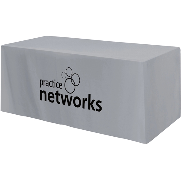 72" x 30" x 28 1/2" poly-cotton 4-sided fitted table cover... from ASI 61966 HPG / Beacon Promotions