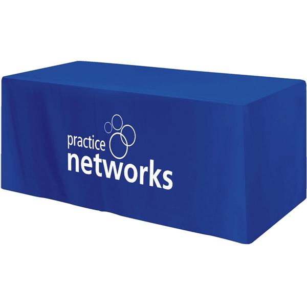 72" x 30" x 28 1/2" poly-cotton 4-sided fitted table cover... from ASI 61966 HPG / Beacon Promotions