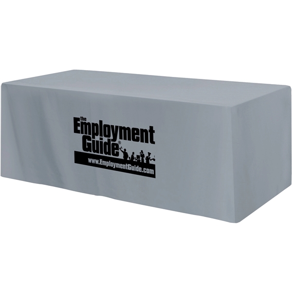 96" x 30" x 28 1/2" poly-cotton 4-sided fitted table cover... from ASI 61966 HPG / Beacon Promotions