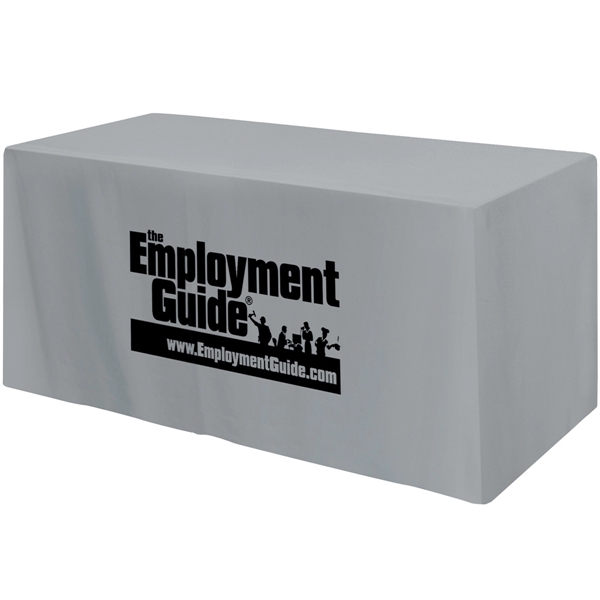 48" x 30" x 28 1/2" poly-cotton 4-sided fitted table cover... from ASI 61966 HPG / Beacon Promotions
