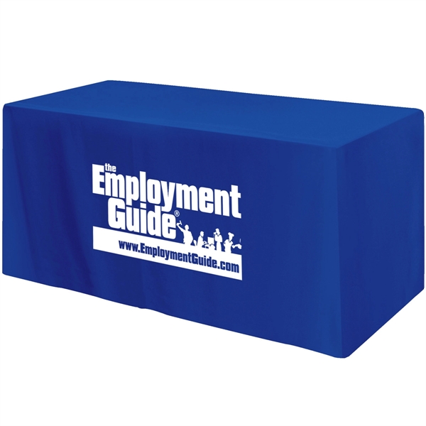 48" x 30" x 28 1/2" poly-cotton 4-sided fitted table cover... from ASI 61966 HPG / Beacon Promotions