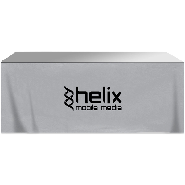 252" x 29" four-sided polyester-cotton twill printed table with hook and... from ASI 61966 HPG / Beacon Promotions