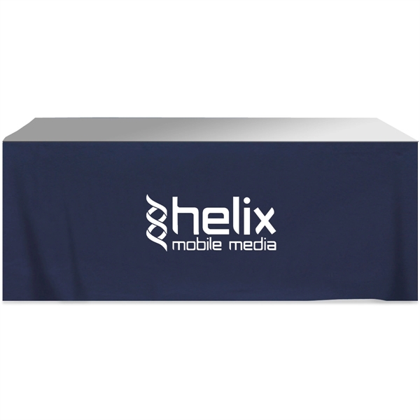 252" x 29" four-sided polyester-cotton twill printed table with hook and... from ASI 61966 HPG / Beacon Promotions