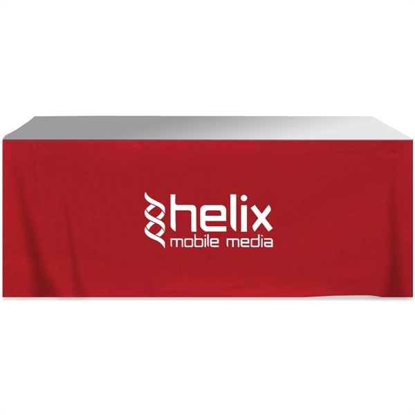 252" x 29" four-sided polyester-cotton twill printed table with hook and... from ASI 61966 HPG / Beacon Promotions