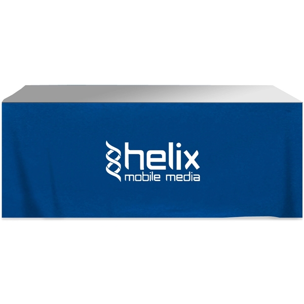 252" x 29" four-sided polyester-cotton twill printed table with hook and... from ASI 61966 HPG / Beacon Promotions